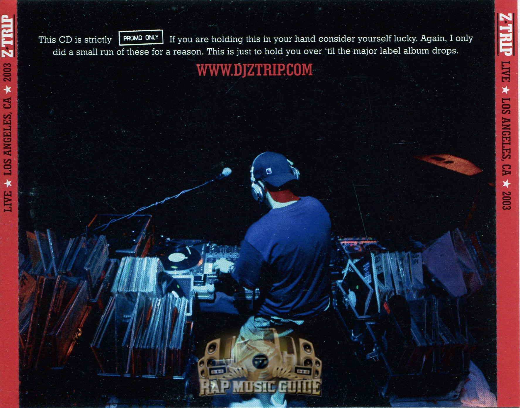 Z-Trip - Live Los Angeles, CA 2003: Promo. CD | Rap Music Guide